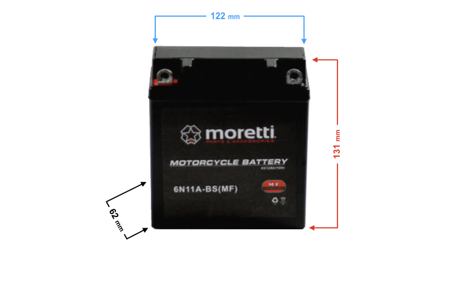 Akumulator AGM (Gel) 6N11A-4B Moretti