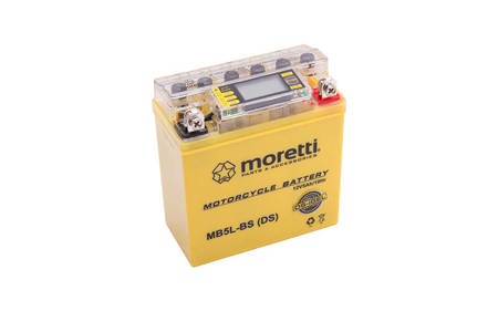 Akumulator AGM (I-Gel) MB5L-BS Moretti ze wskaźnikiem